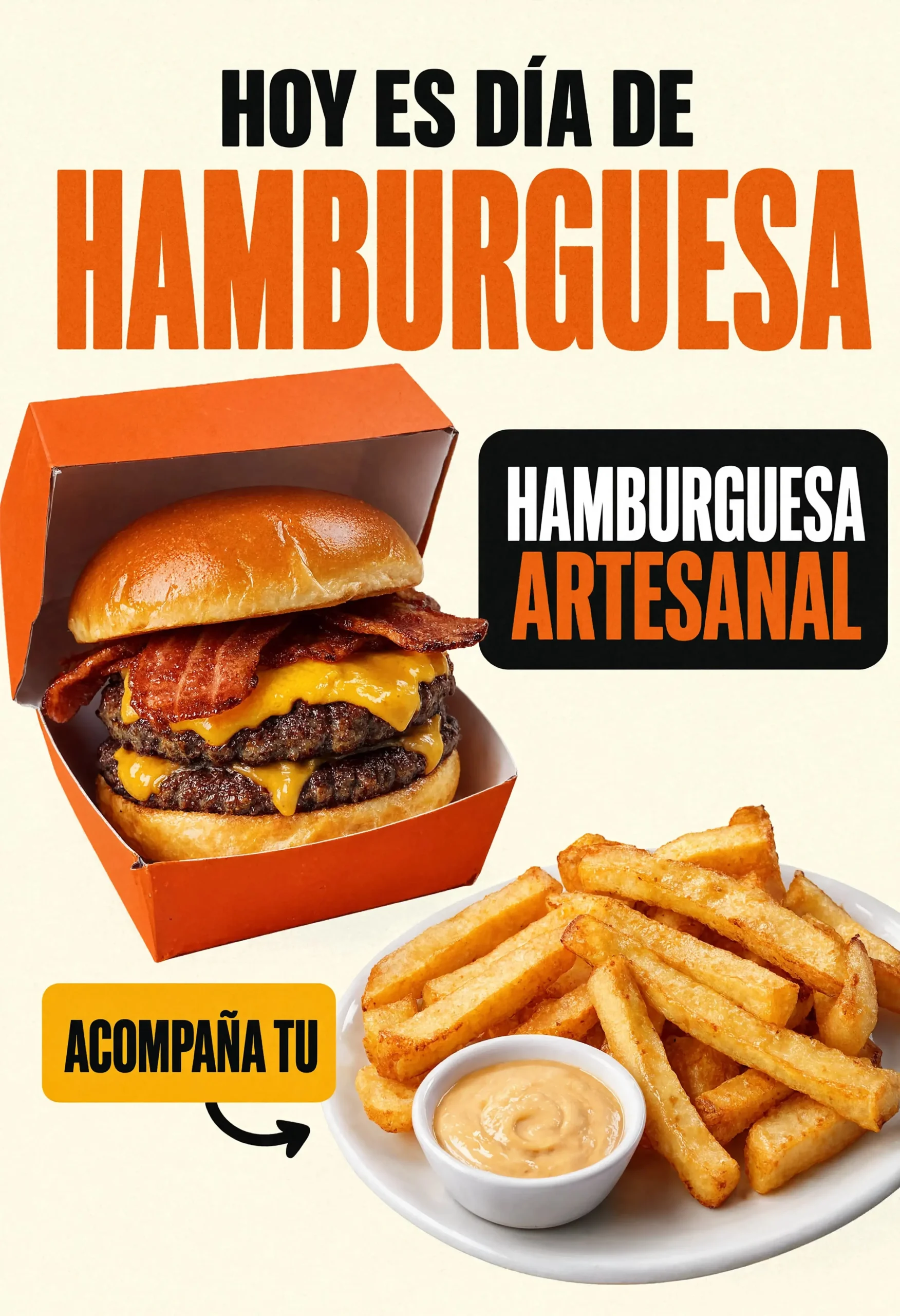 Hoy es d_a de hamburguesa _ sin logo